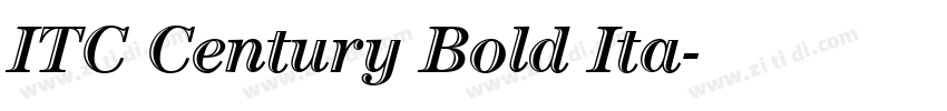 ITC Century Bold Ita字体转换